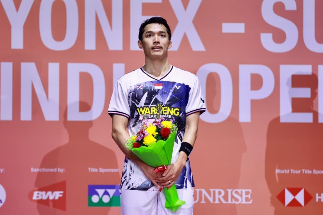 India Terbuka: Harus Puas Runner-Up di New Delhi, Jonatan Christie Langsung Tatap Istora