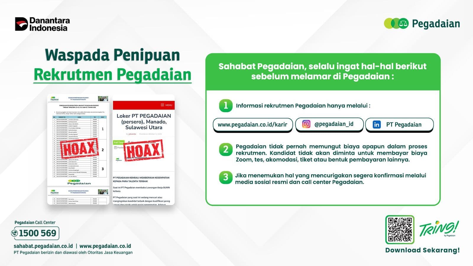 Waspada Rekrutmen Palsu, Pegadaian Bagikan Tips untuk Jobseeker