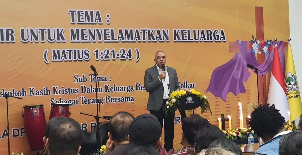 Umat Kristiani Sambut Antusias Perayaan Natal di Golkar Jakarta, Ini Pesan Zaki Iskandar