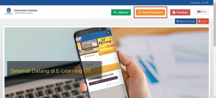 Astute Elearning Login elearning.ut.ac.id Login Password Lupa dan Salah? Inilah Panduan Reset ...