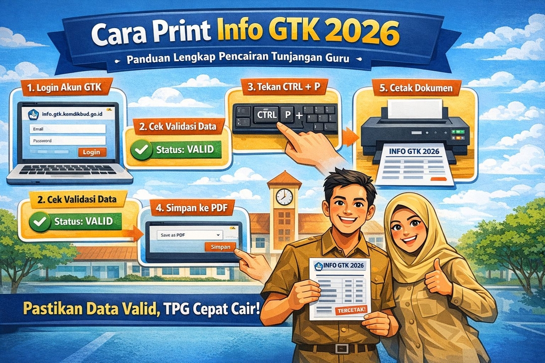 Gtk Cara Print Info GTK 2026 Terbaru: Panduan Lengkap agar Status Valid dan ...